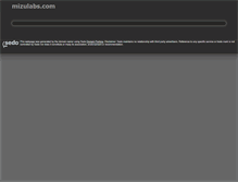 Tablet Screenshot of mizulabs.com
